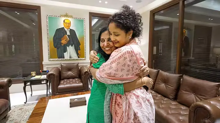 Kalpana Soren and Sunita Kejriwal Meeting