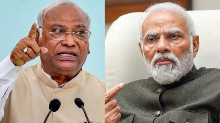 Mallikarjun Kharge and PM Modi