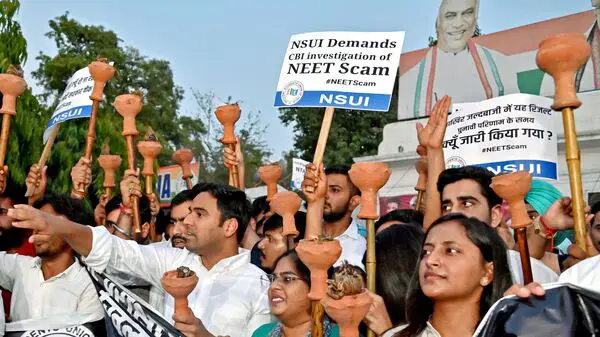 Protest Against NEET Scam