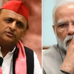 Akhilesh Yadav and PM Modi