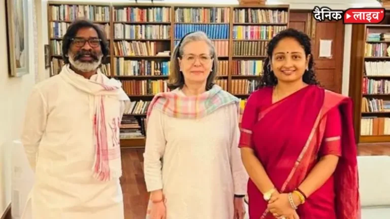 Jharkhand CM Hemant Soren met Sonia Gandhi along with his wife