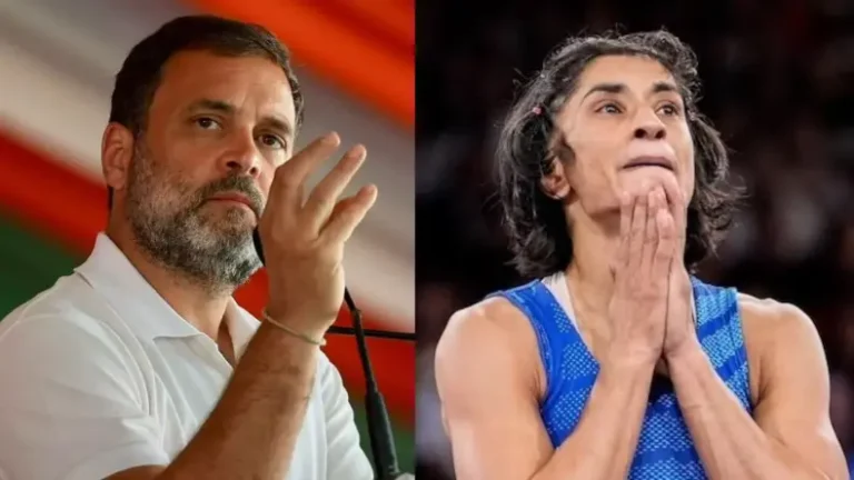 Rahul Gandhi and Vinesh Phogat