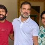 Rahu Gandhi Meets Vinesh Phogat and Bajrang Punia